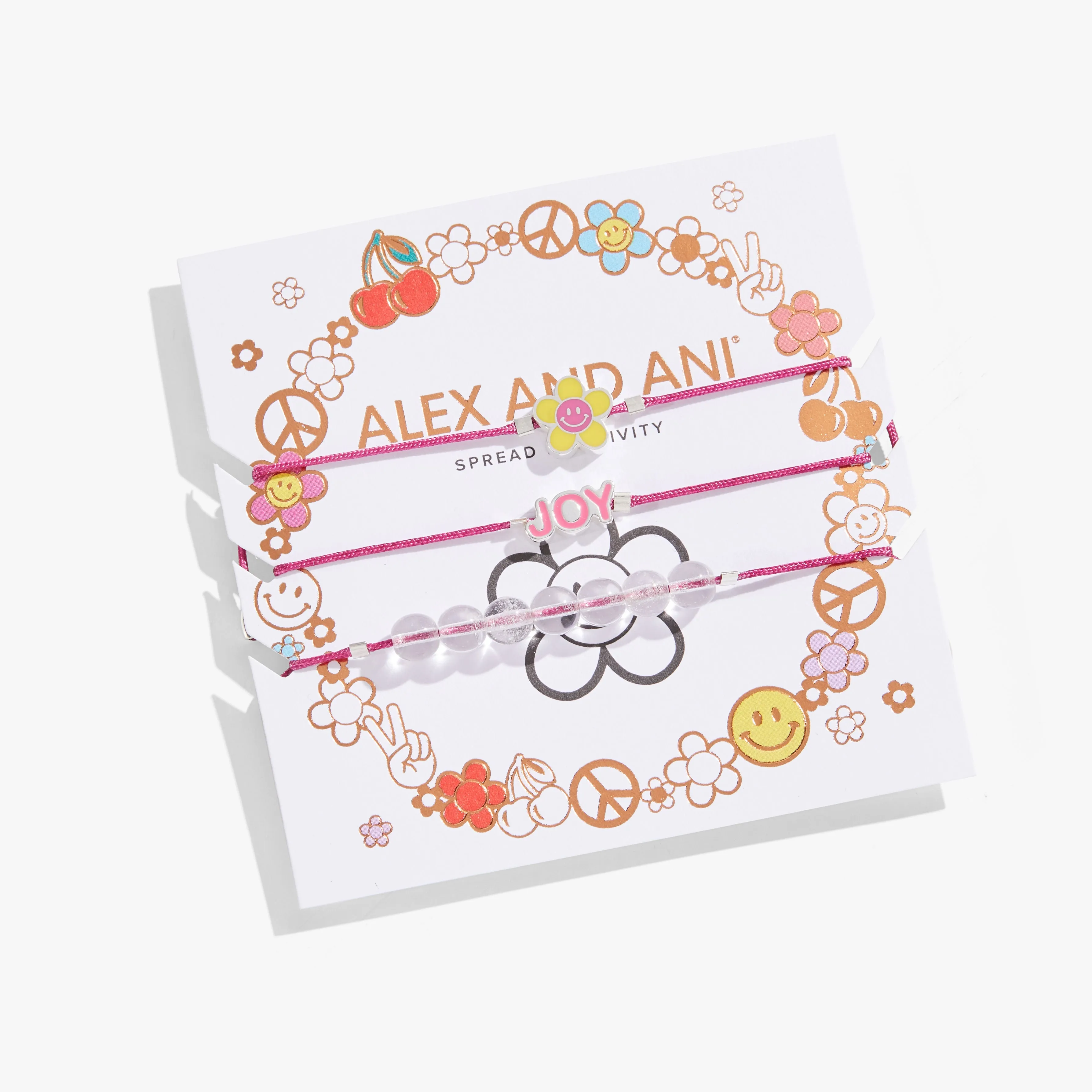 Joy Flower Cord Bracelets, Set of 3 sold by Alex and Ani product image thumbnail 3