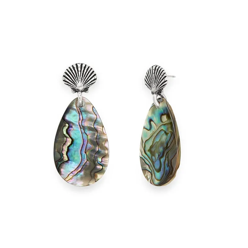 Abalone Shell Statement Earrings sold by Alex and Ani