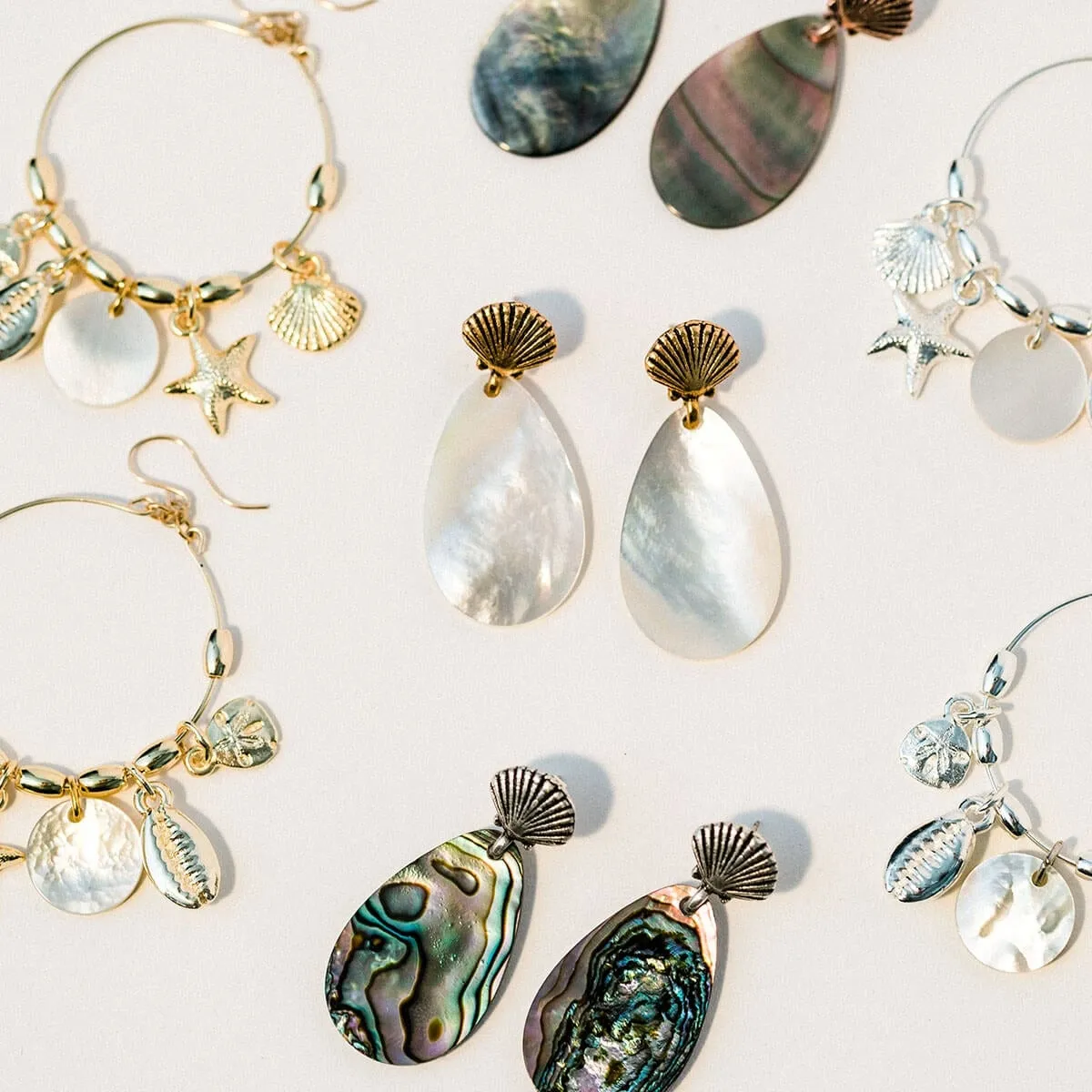 Abalone Shell Statement Earrings sold by Alex and Ani product image thumbnail 2