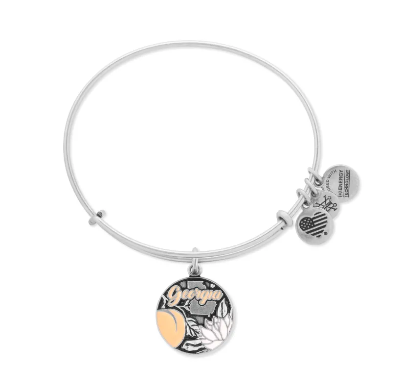 Georgia Peach Charm Bangle sold by Alex and Ani