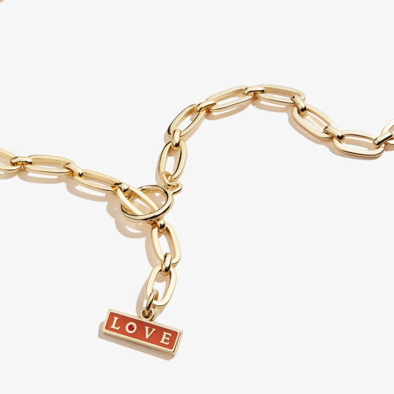 'Love' Charm Toggle Necklace sold by Alex and Ani