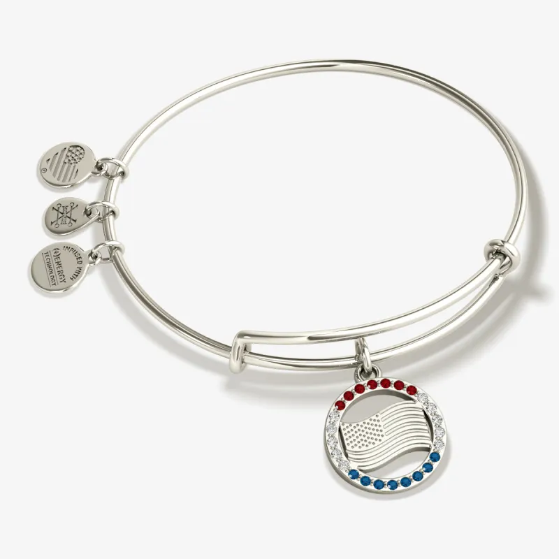 Celebration Flag Patriotic Charm Bangle Bracelet sold by Alex and Ani