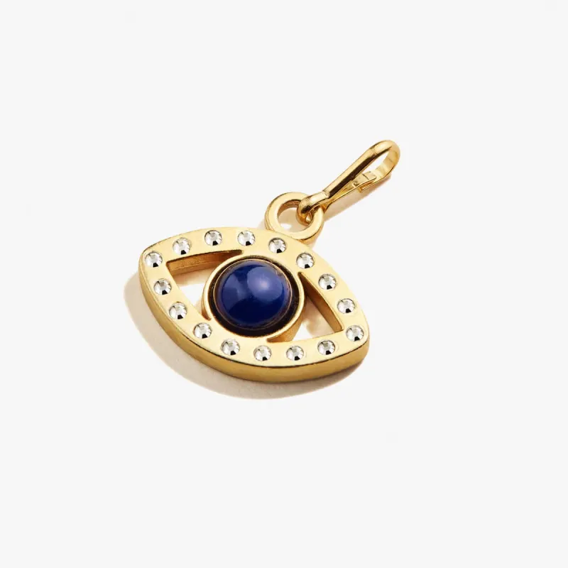 Evil Eye Pavé Crystal + Sodalite Charm sold by Alex and Ani