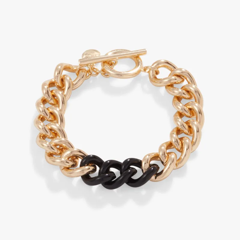 Color Block Chain Bracelet, Black sold by Alex and Ani