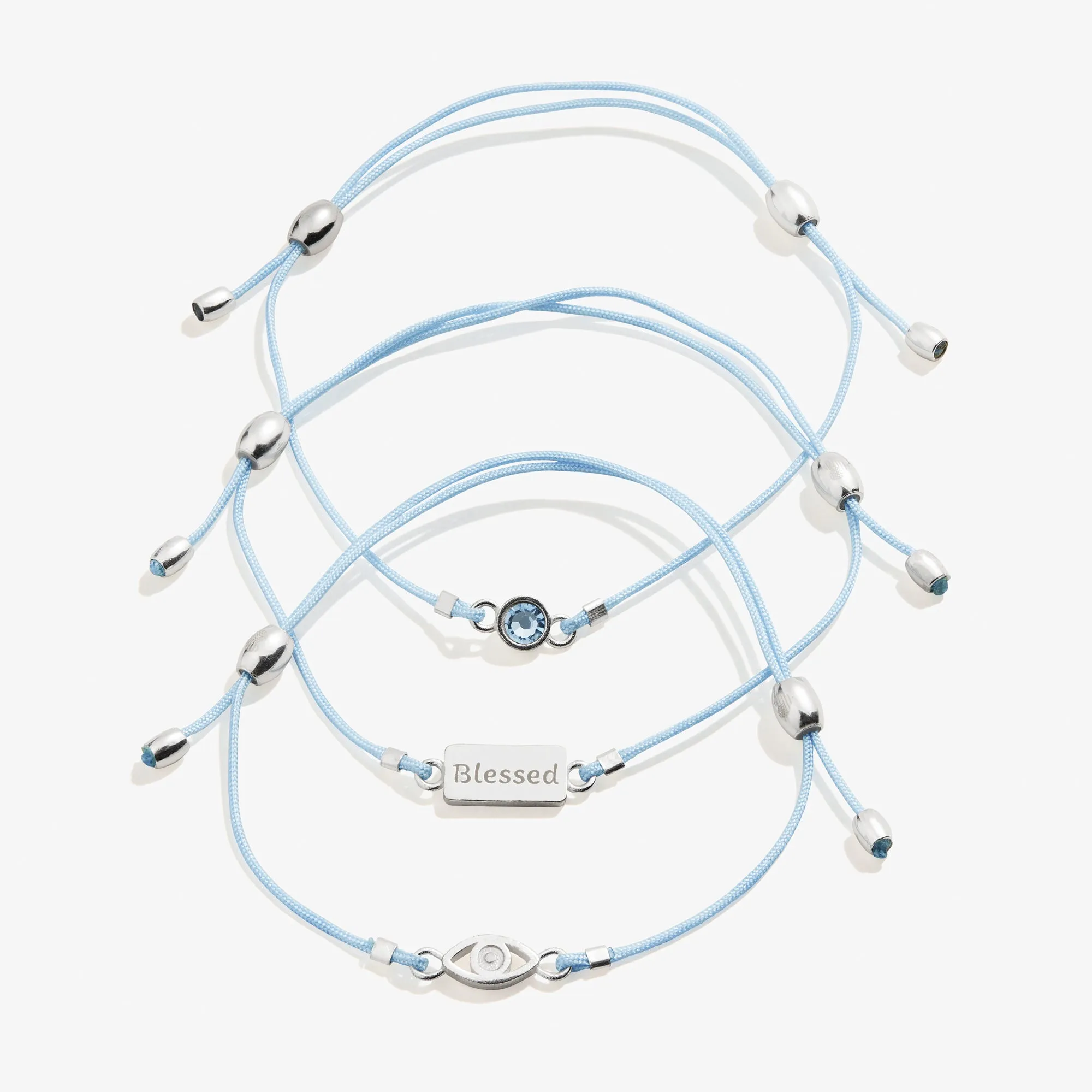 Blessed Evil Eye Cord Bracelets, Set of 3 sold by Alex and Ani