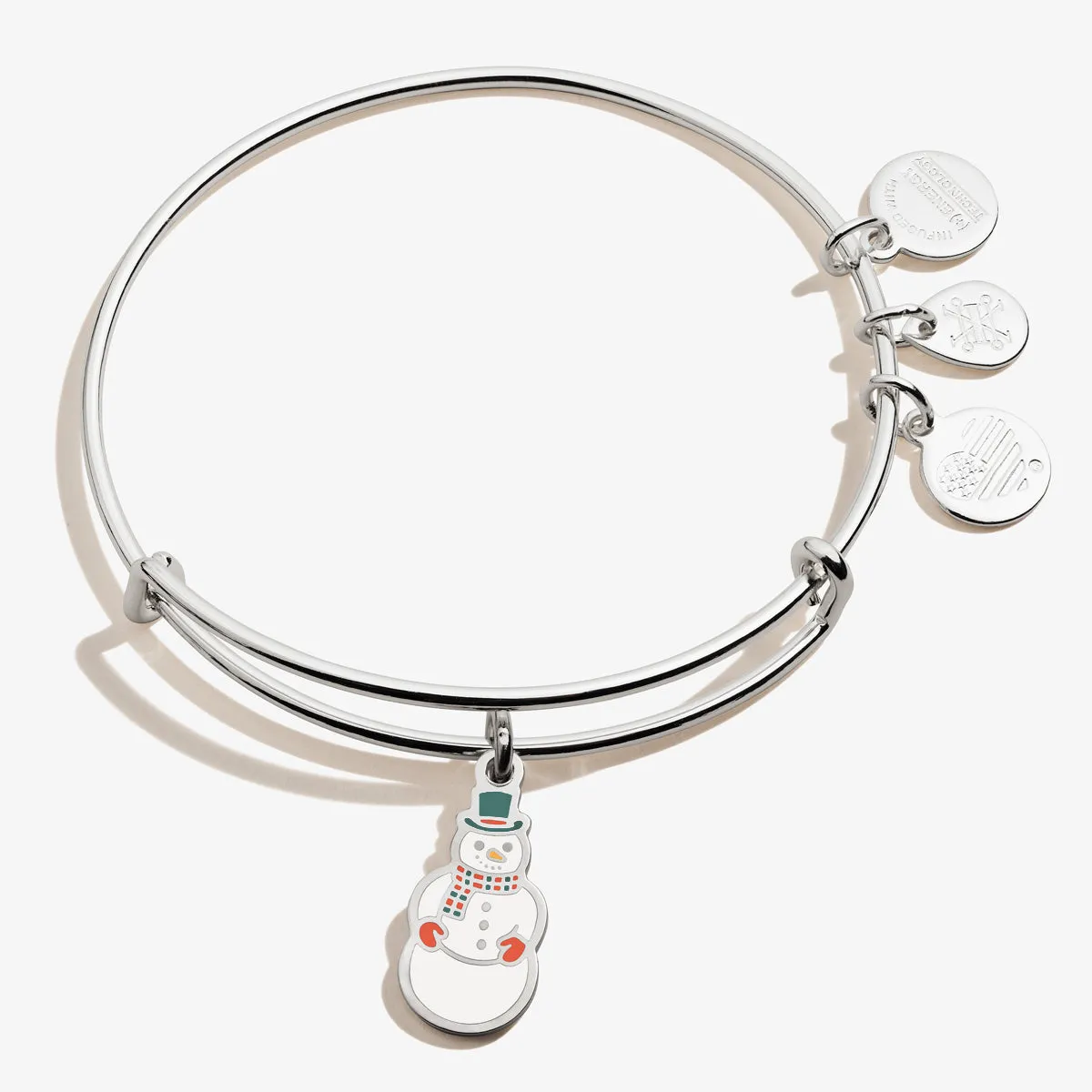 Snowman Charm Bangle Bracelet sold by Alex and Ani