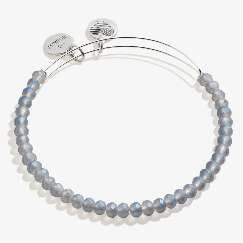 Matte Brilliance Beaded Bangle, Gray sold by Alex and Ani