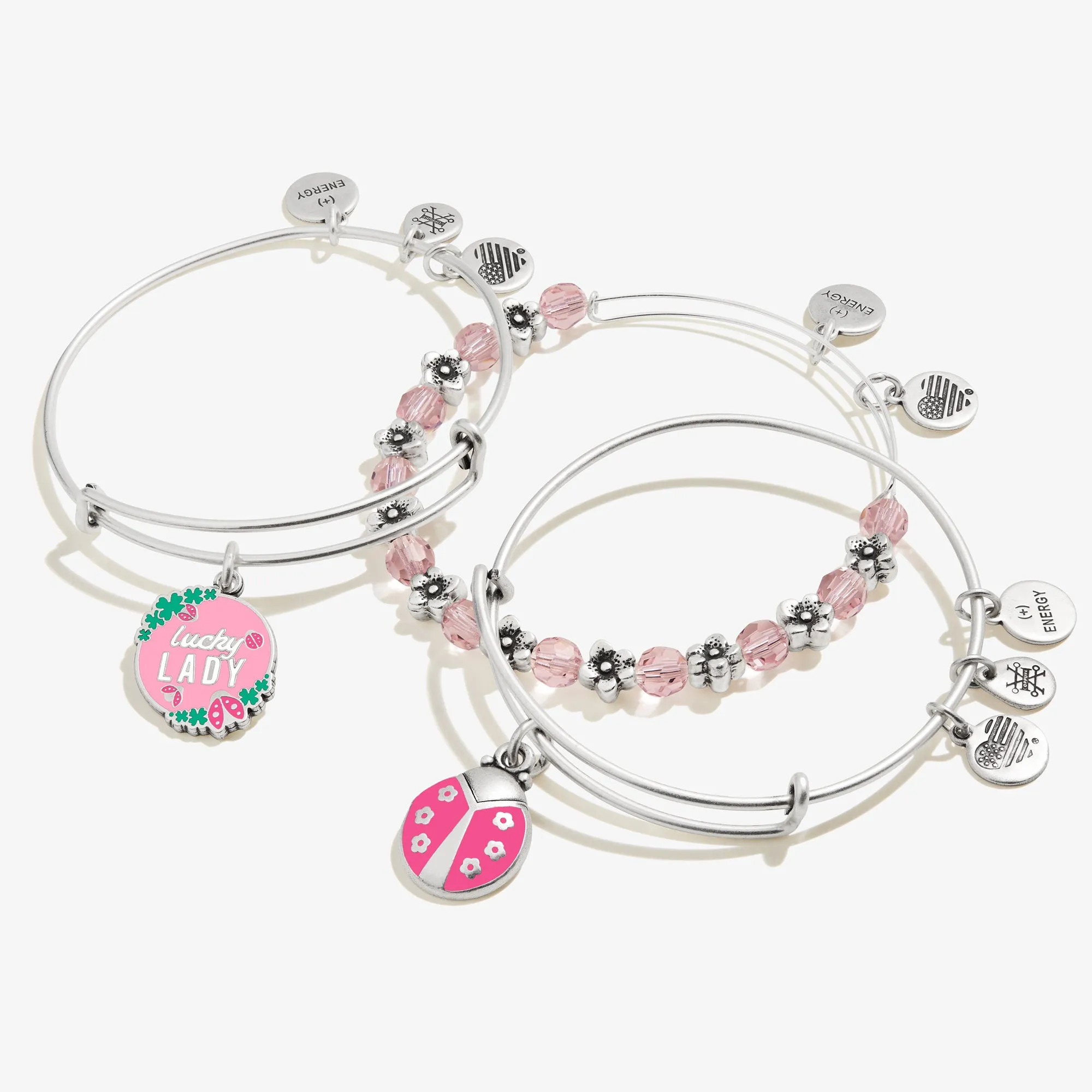 'Lucky Lady' Charm Bangles, Set of 3 sold by Alex and Ani product image thumbnail 2