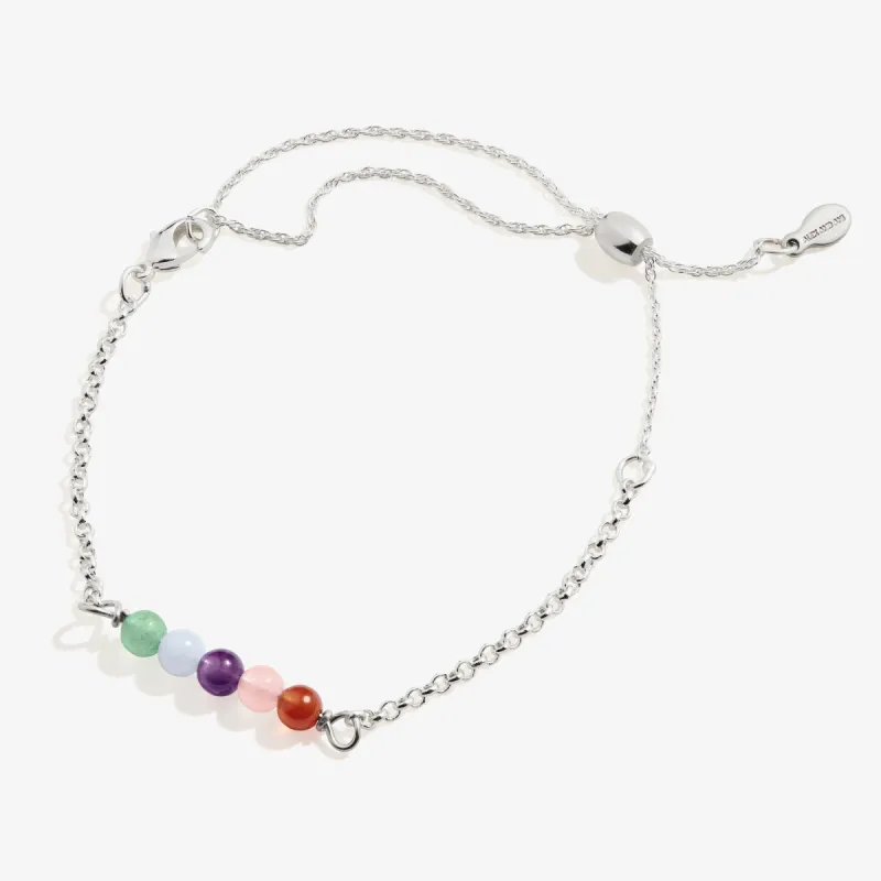 Multi-Gemstone Pull Chain Bracelet sold by Alex and Ani