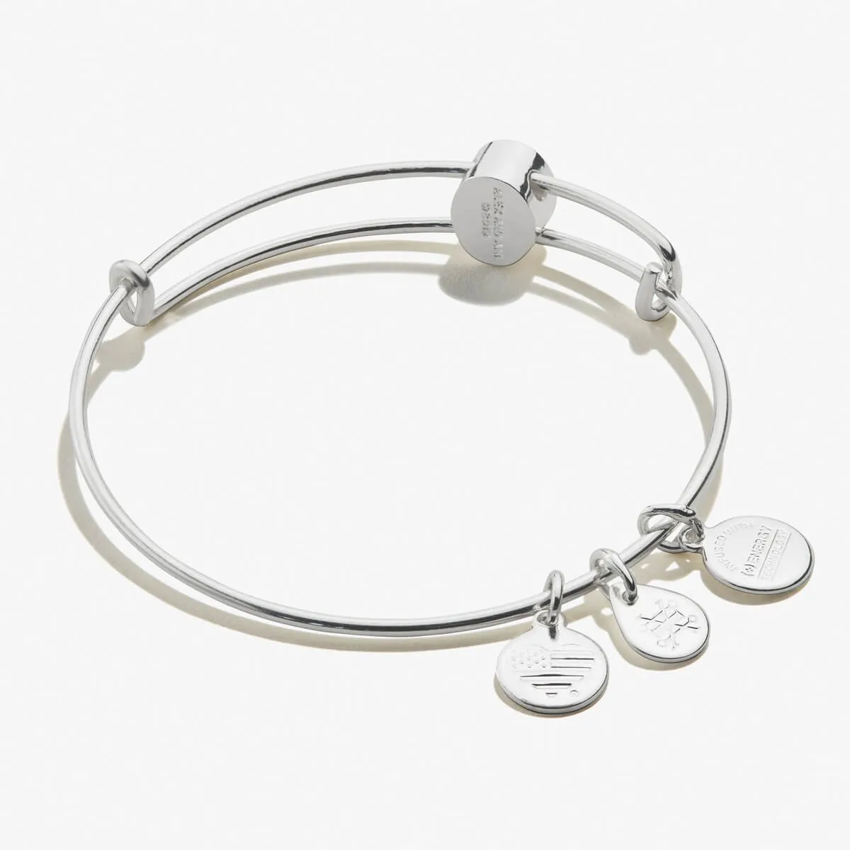 Pavé Cross Bead Charm Bangle sold by Alex and Ani product image thumbnail 2
