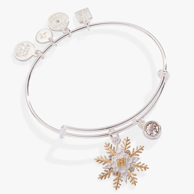HARRY POTTER™ Hogwarts Snowflake Bangle sold by Alex and Ani