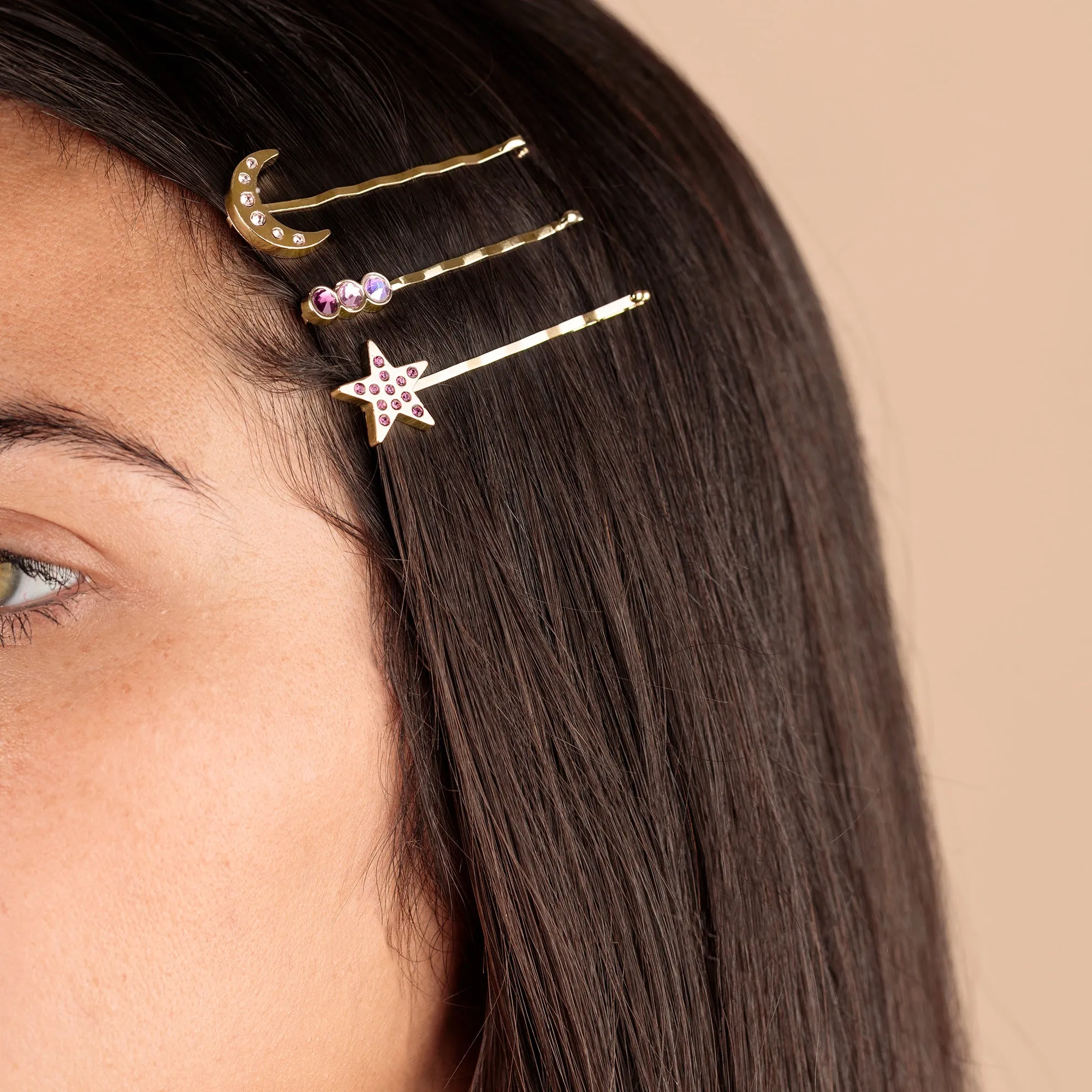 Amethyst Moon + Star Hair Pins, Set of 3 sold by Alex and Ani product image thumbnail 3
