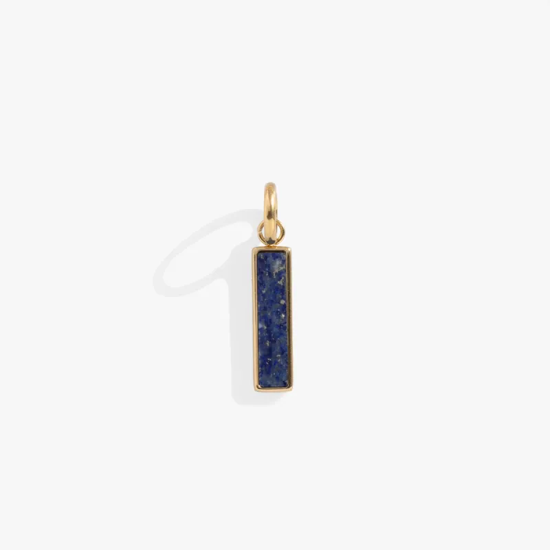 Lapis Gemstone Interchangeable Bar Charm sold by Alex and Ani