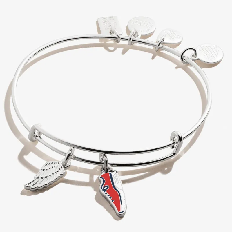 Team USA Track + Field Duo Charm Bangle sold by Alex and Ani
