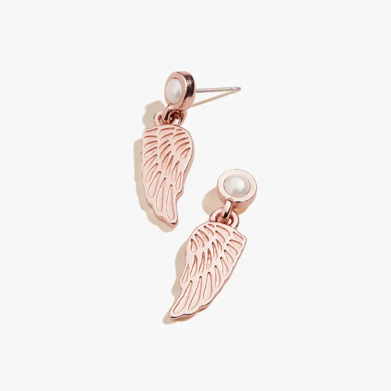 Pearl Angel Wing Stud Earrings sold by Alex and Ani