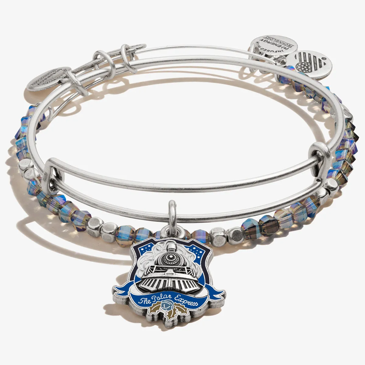 The Polar Express™ Train Charm Bangle + Beaded Bangle, Set of 2 sold by Alex and Ani