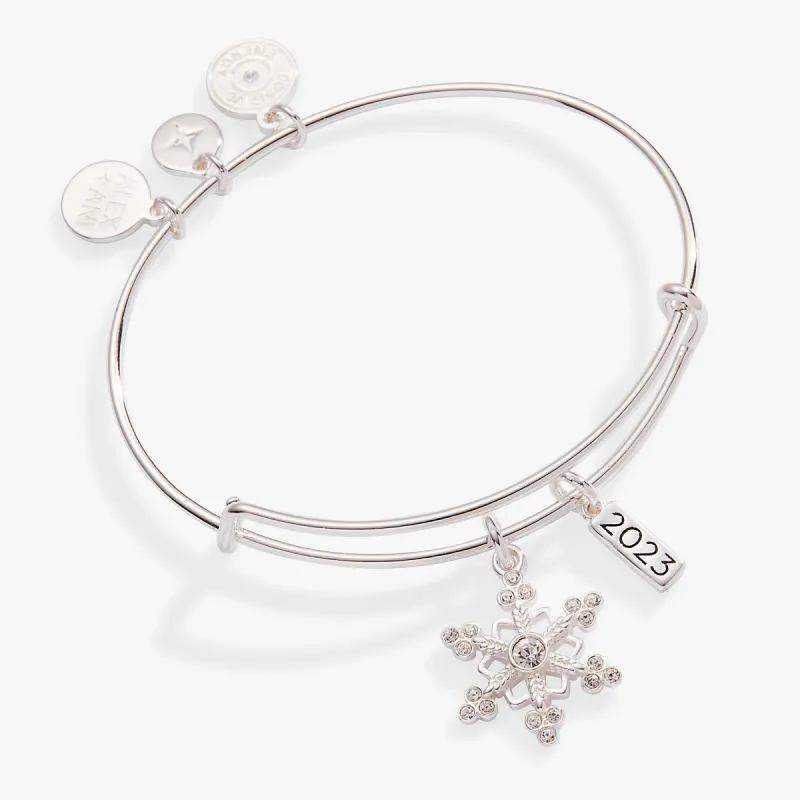 2023 Snowflake Charm Bangle sold by Alex and Ani