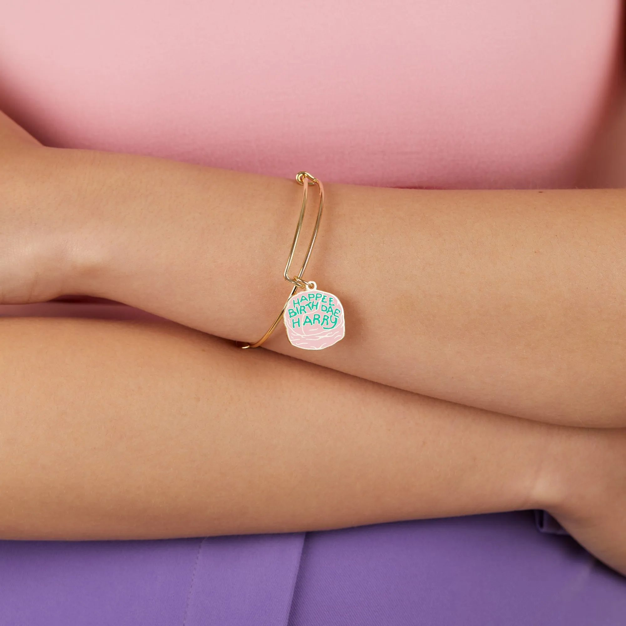 Harry Potter™, Celebrate Cake Charm Bangle sold by Alex and Ani product image thumbnail 5