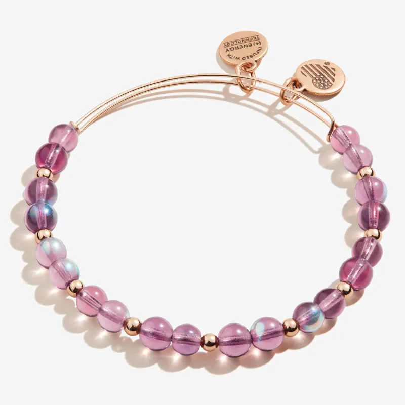 Iridescent Beaded Bangle, Amethyst sold by Alex and Ani
