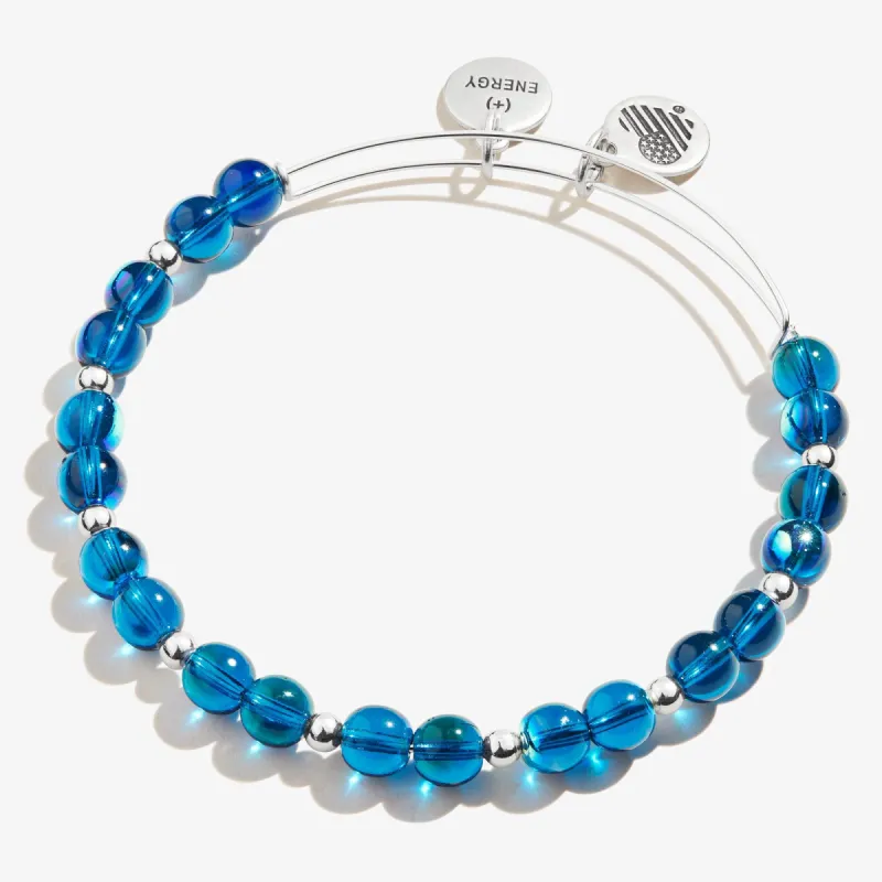 Iridescent Beaded Bangle, Nautical Blue sold by Alex and Ani