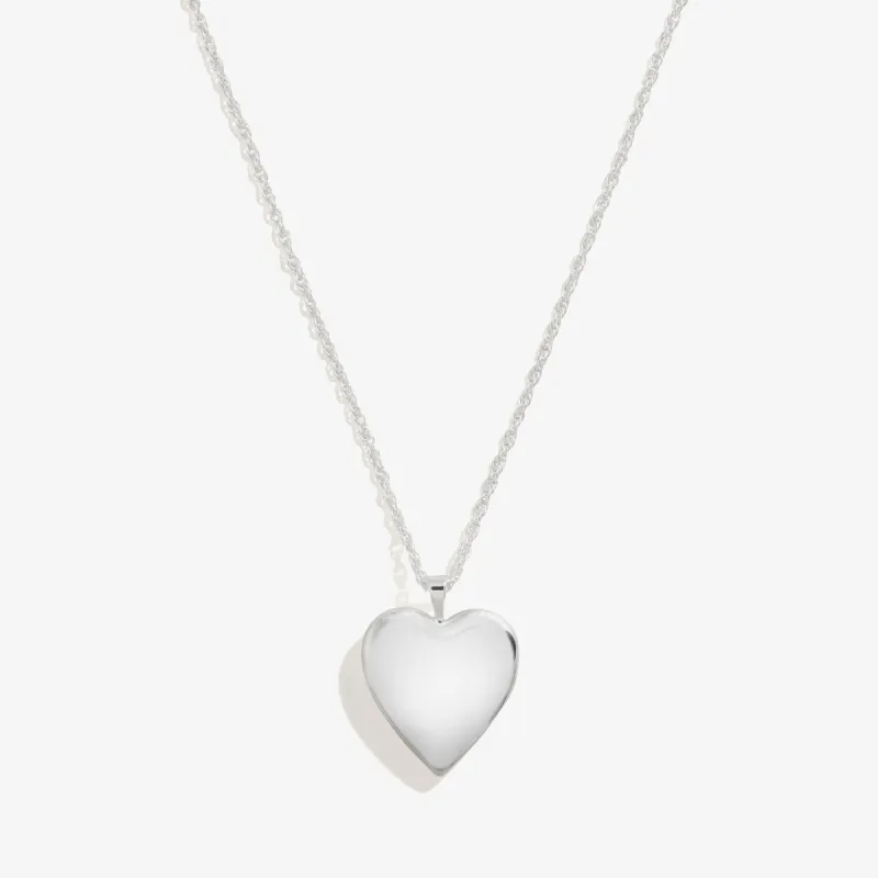 Engravable Heart Locket Necklace, Adjustable sold by Alex and Ani