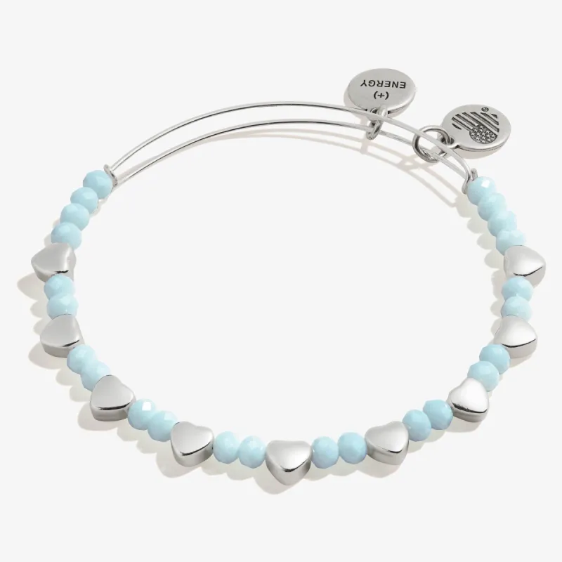 Heart Beaded Bangle, Blue sold by Alex and Ani