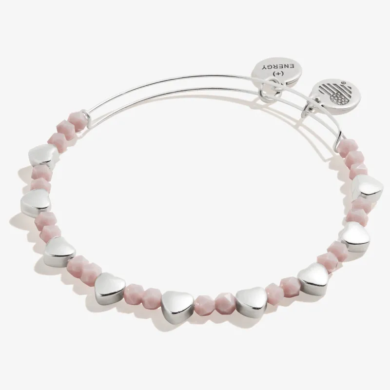 Heart Beaded Bangle, Purple sold by Alex and Ani