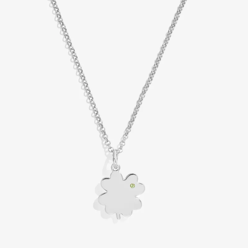 Engravable Four-Leaf Clover Necklace, 21" sold by Alex and Ani