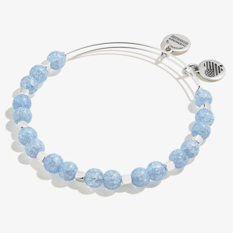 Spring Celestial Beaded Bangle, Powder Blue sold by Alex and Ani