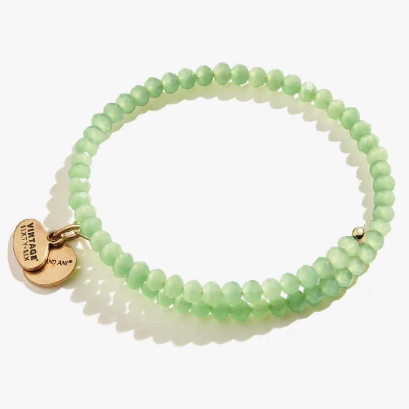 Brilliance Beaded Wrap Bracelet, Peridot sold by Alex and Ani