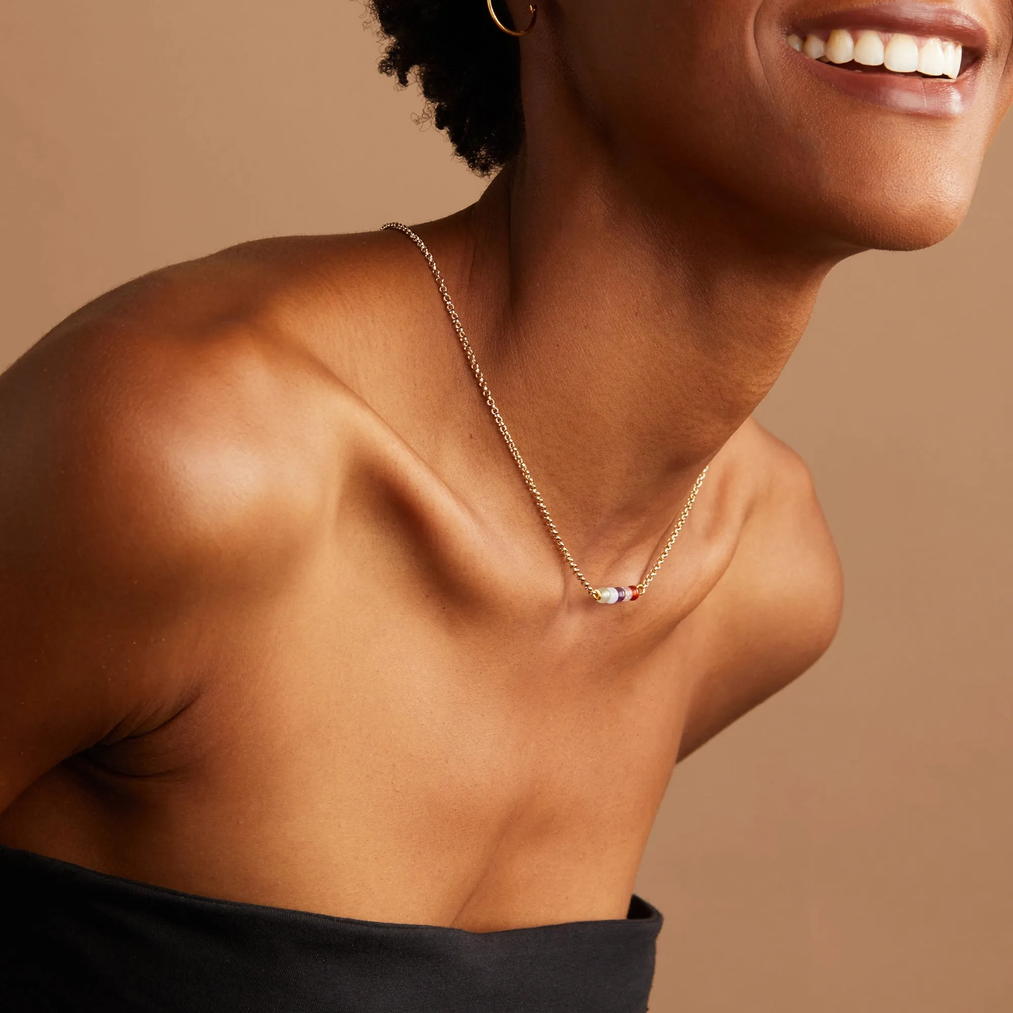 Multi-Gemstone Chain Necklace sold by Alex and Ani product image thumbnail 3