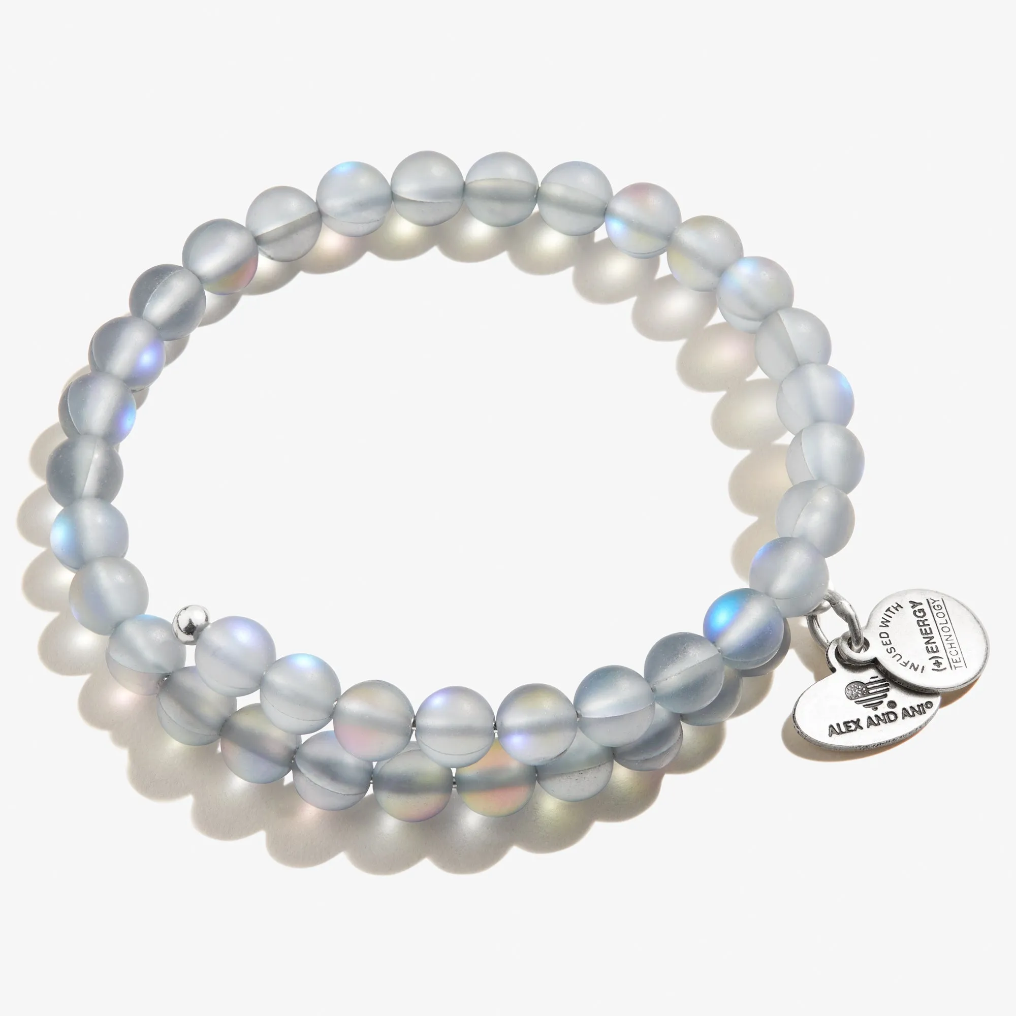 Seaglass Beaded Wrap Bracelet, Translucent Blue sold by Alex and Ani