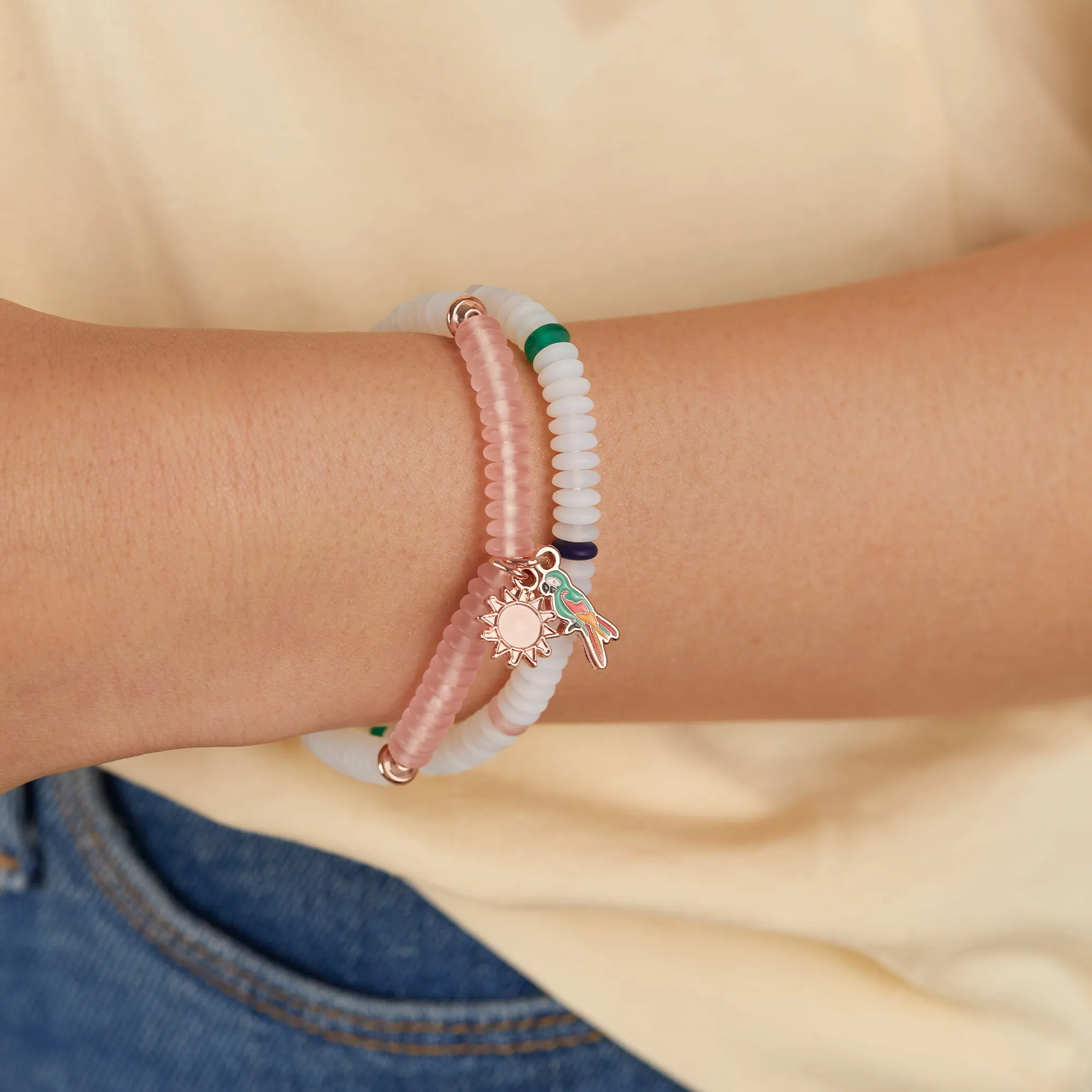 Token of Celebration Puka Stretch Bracelets, Set of 2 sold by Alex and Ani product image thumbnail 2