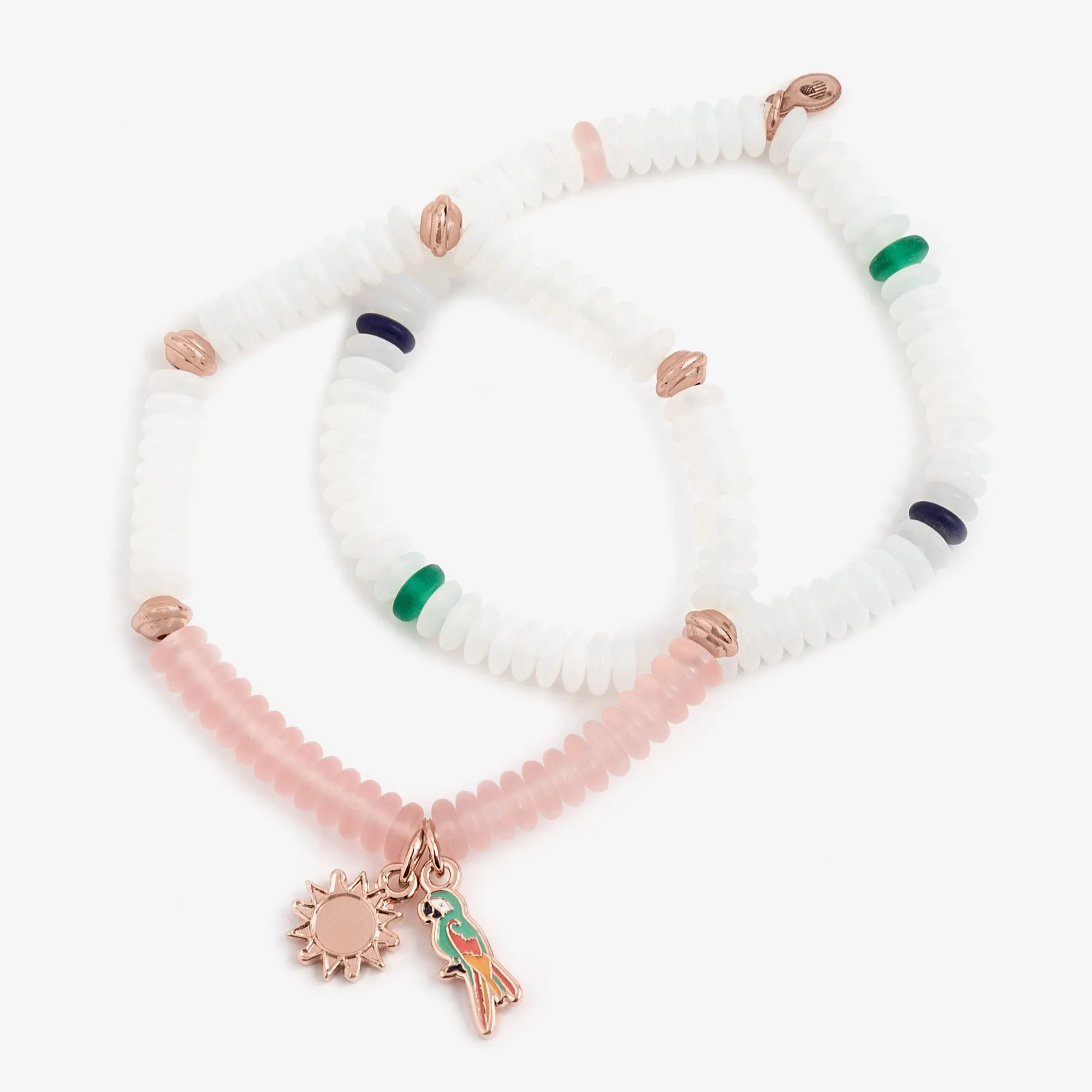 Token of Celebration Puka Stretch Bracelets, Set of 2 sold by Alex and Ani