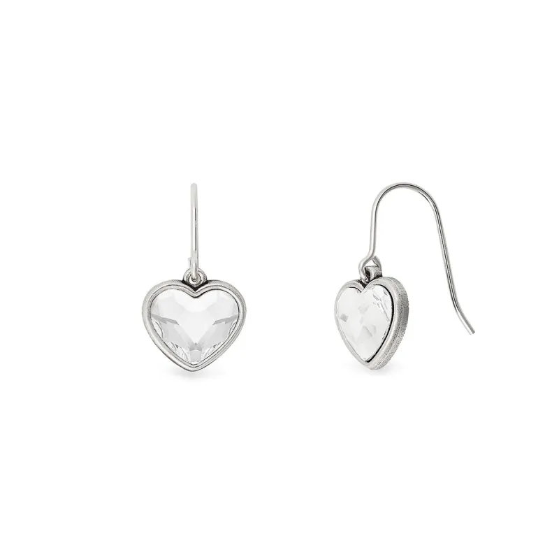 Crystal Heart Hook Earrings sold by Alex and Ani