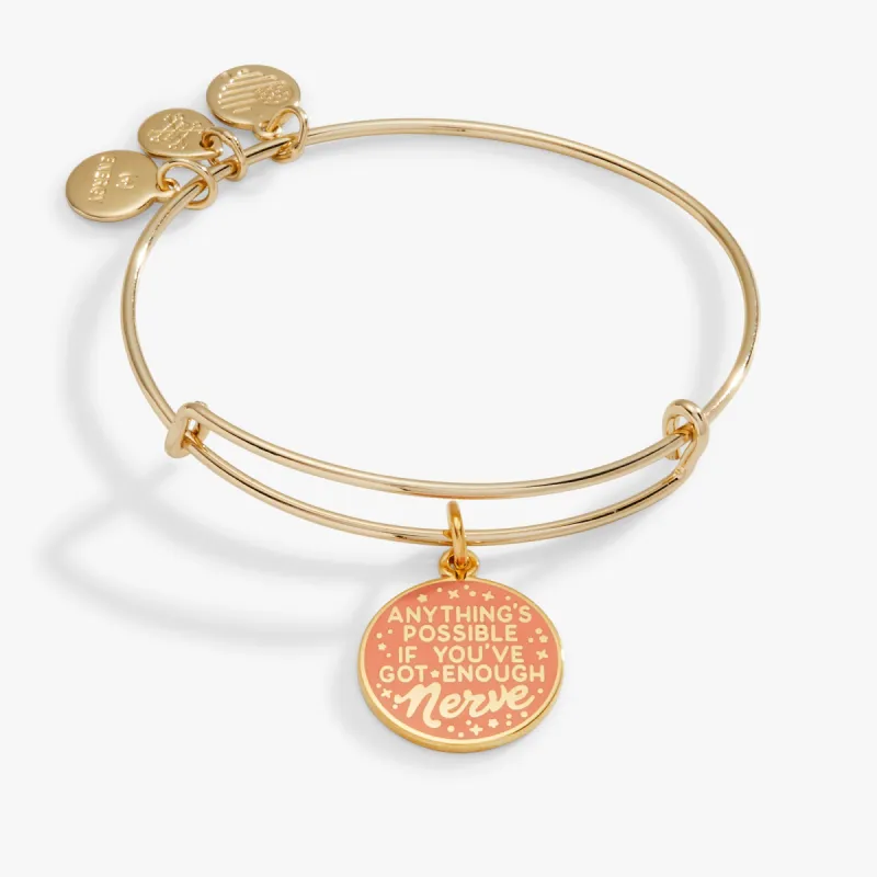 Harry Potter™ Ginny 'Anything's Possible If You've Got Enough Nerve' Charm Bangle sold by Alex and Ani