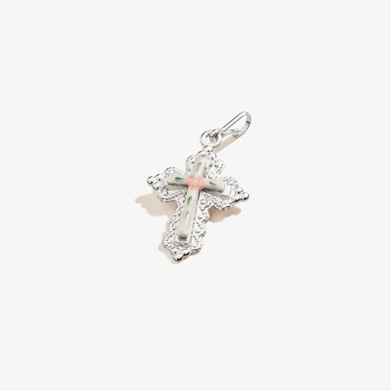Floral Cross Charm sold by Alex and Ani