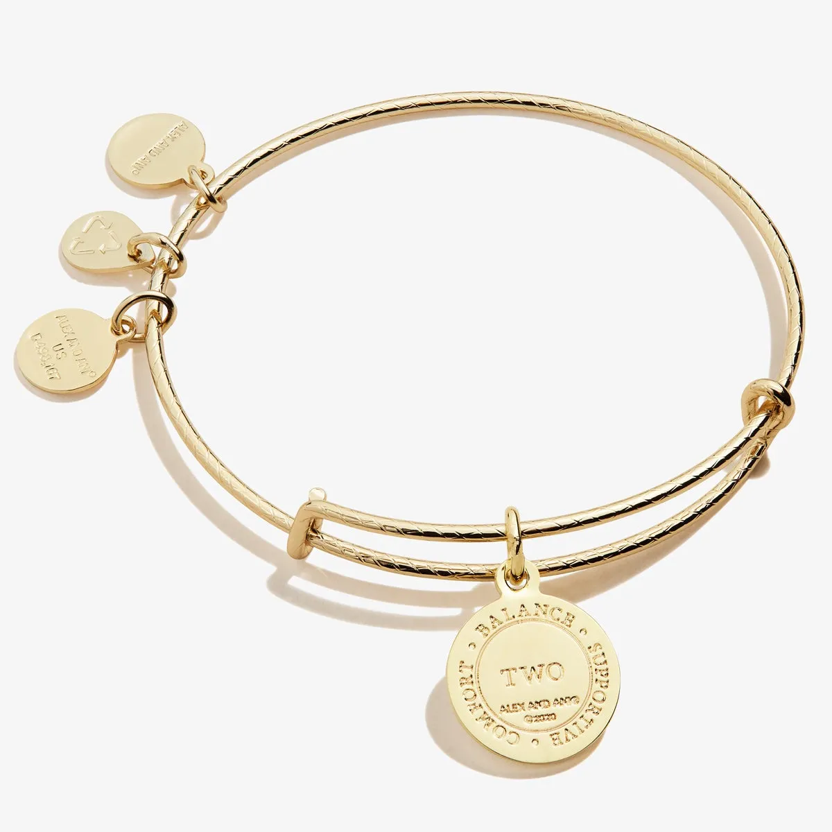 Number 2 Charm Bangle sold by Alex and Ani product image thumbnail 5