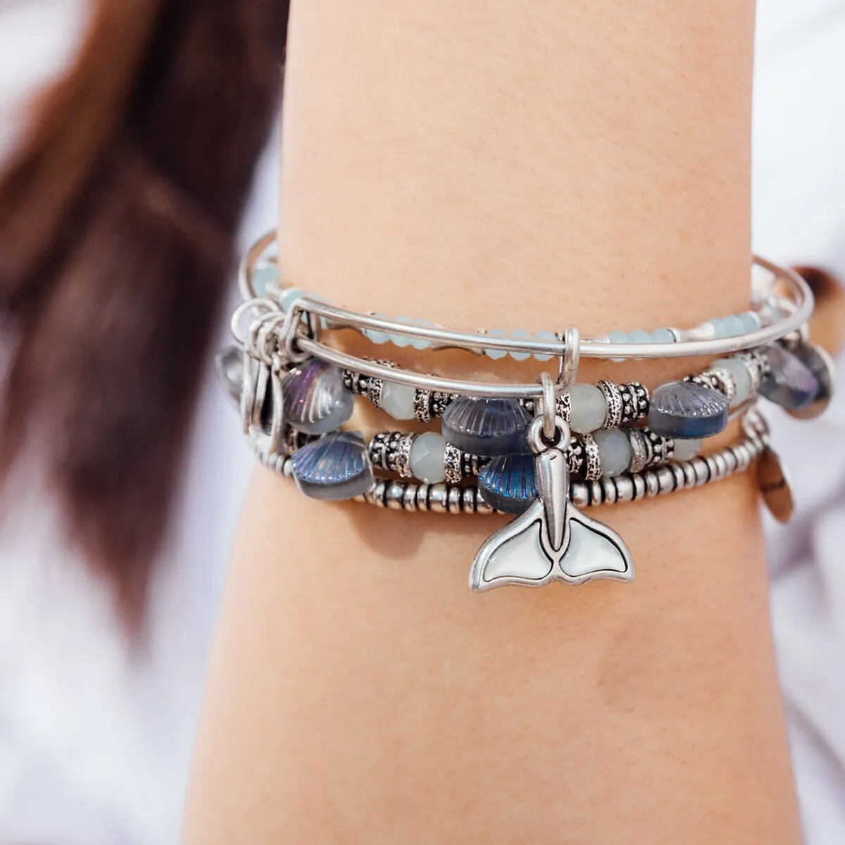 Whale Tail Charm Bangle sold by Alex and Ani product image thumbnail 2