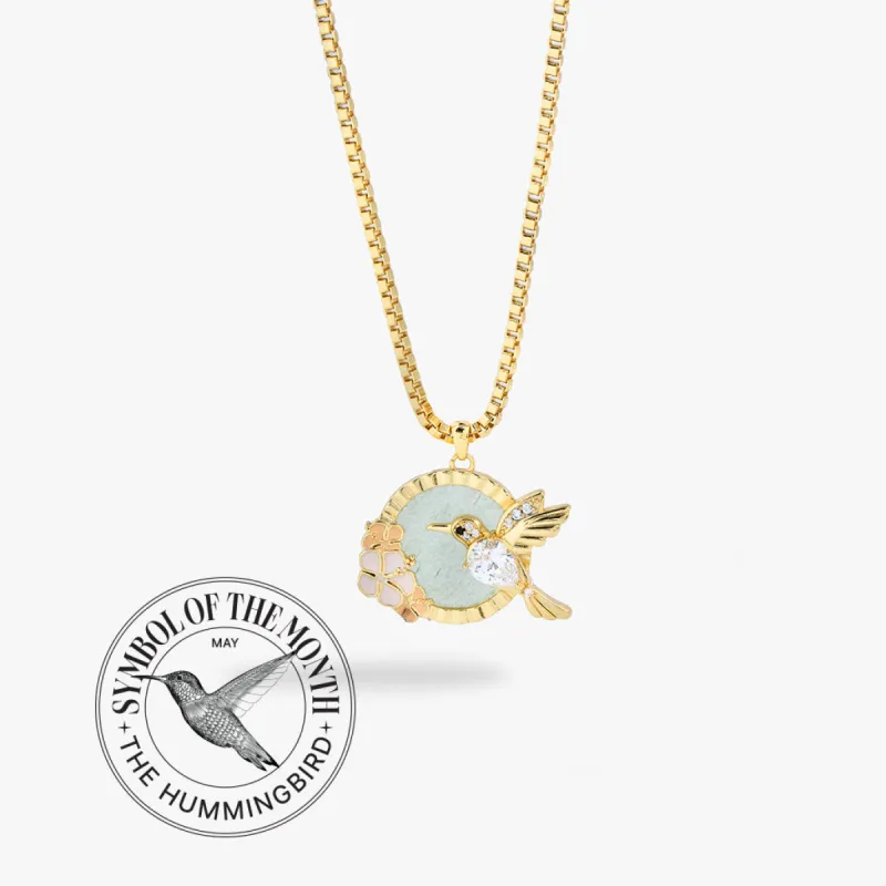 Hummingbird Gemstone Pendant Necklace sold by Alex and Ani