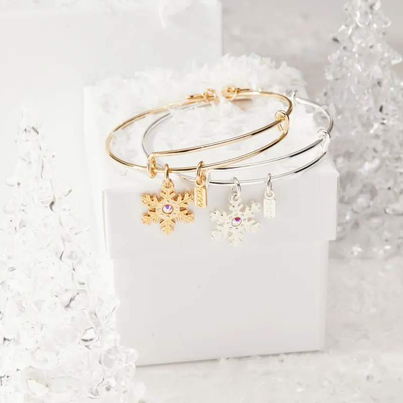 2022 Snowflake Charm Bangle sold by Alex and Ani