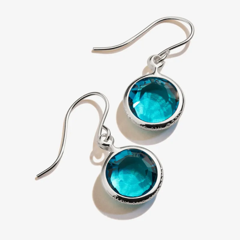 Blue Zircon Birthstone Earrings, December sold by Alex and Ani