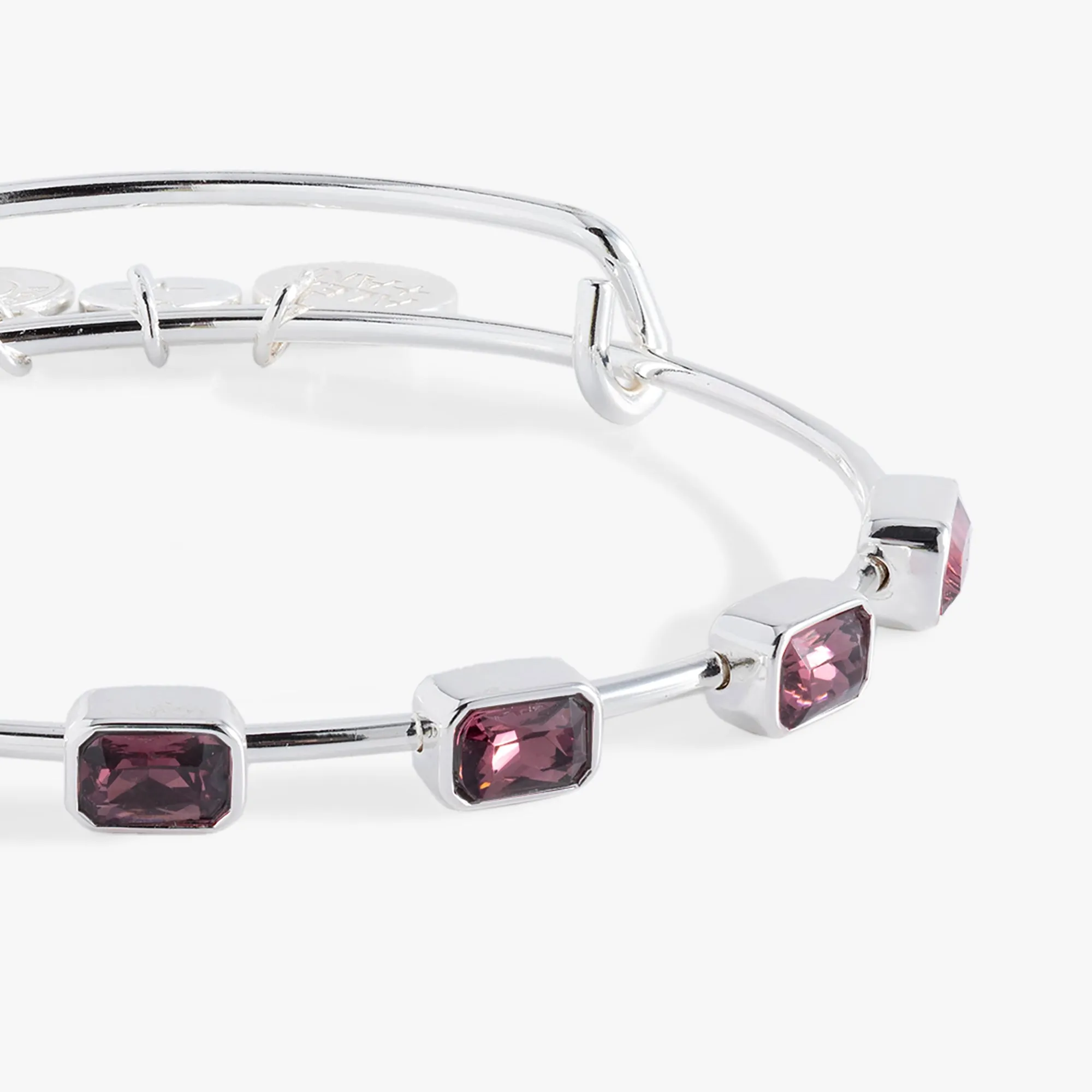 February Birthstone Emerald Cut Bangle sold by Alex and Ani product image thumbnail 4