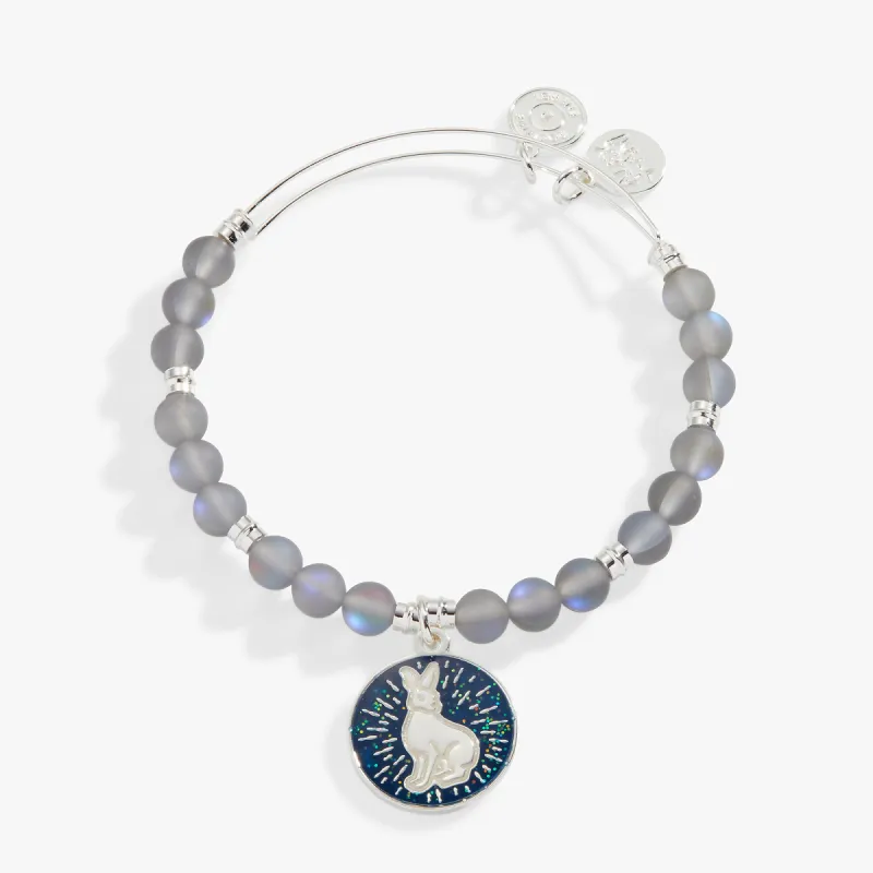 Harry Potter™ Hare Patronus Beaded Charm Bangle sold by Alex and Ani