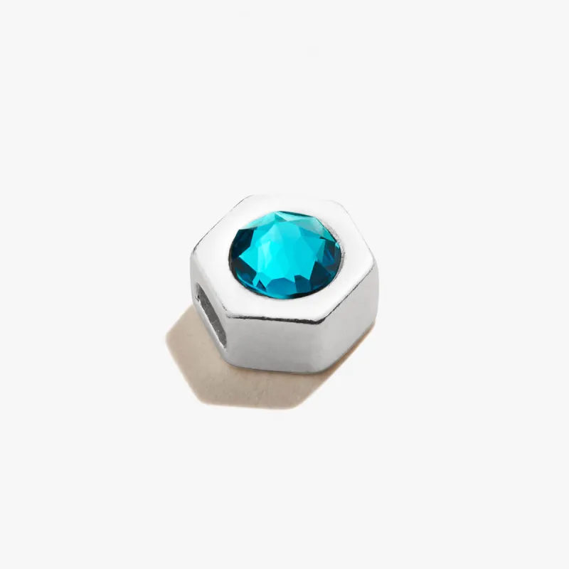Blue Zircon Birthstone Slider Charm, December sold by Alex and Ani