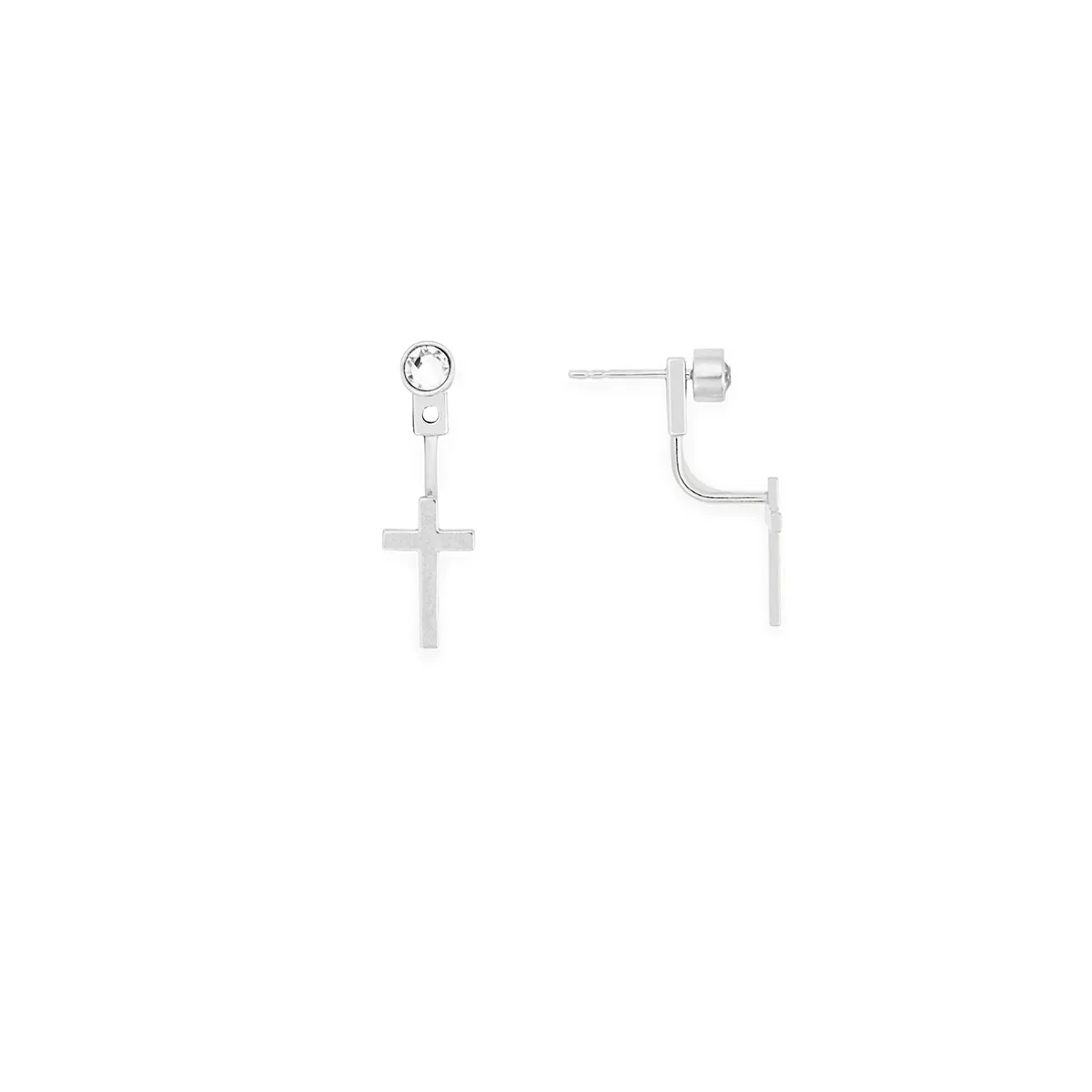 Cross + Crystal Drop Earrings sold by Alex and Ani