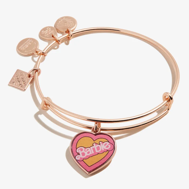 Malibu Barbie 50th Anniversary 'Barbie' Heart Charm Bangle sold by Alex and Ani