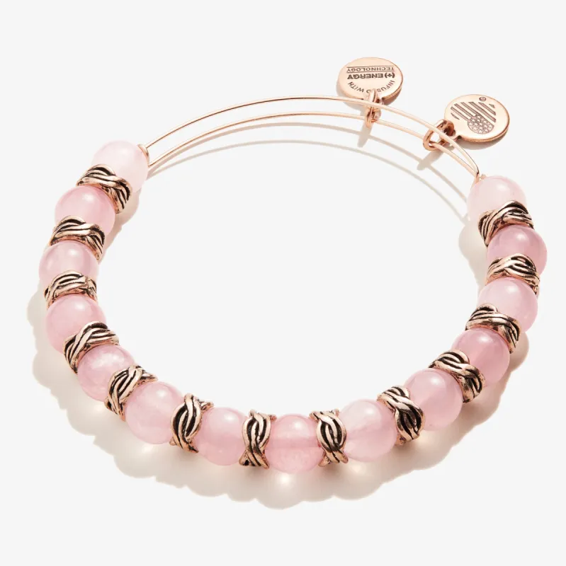 Rose Quartz Beaded Bangle sold by Alex and Ani