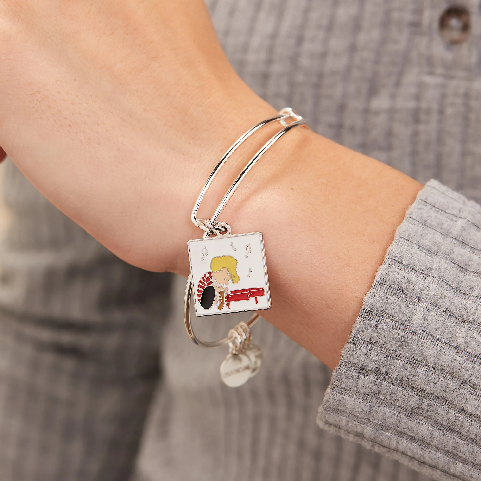 Peanuts™ Schroeder Charm Bangle sold by Alex and Ani product image thumbnail 2