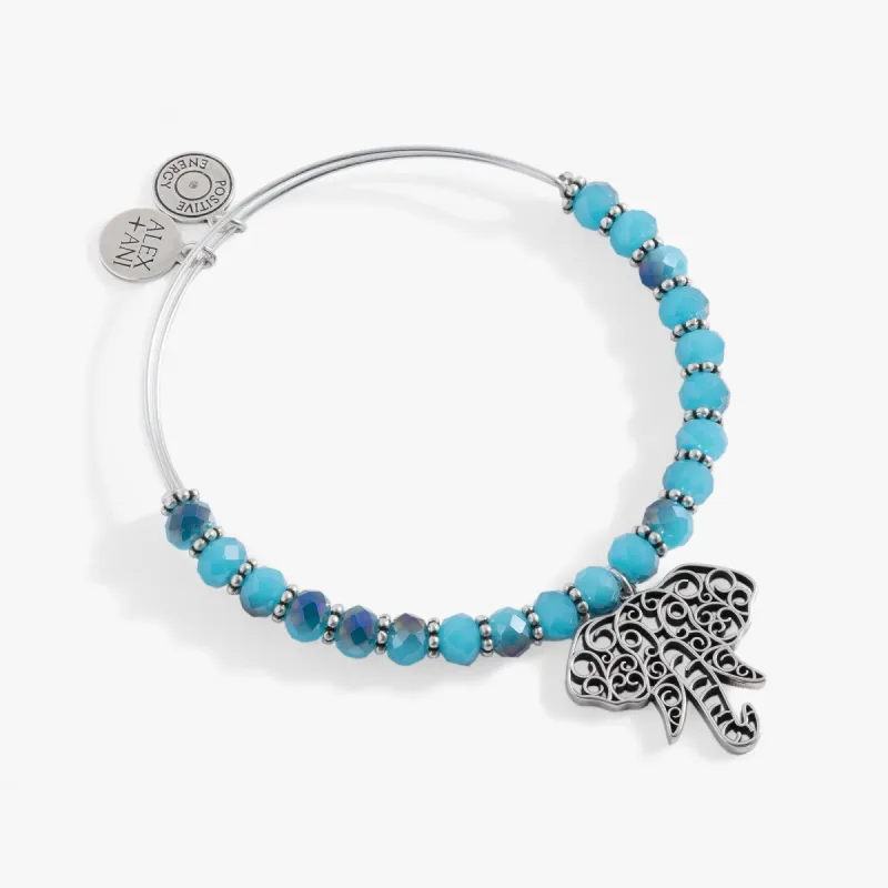 Beaded Filigree Elephant Bangle sold by Alex and Ani